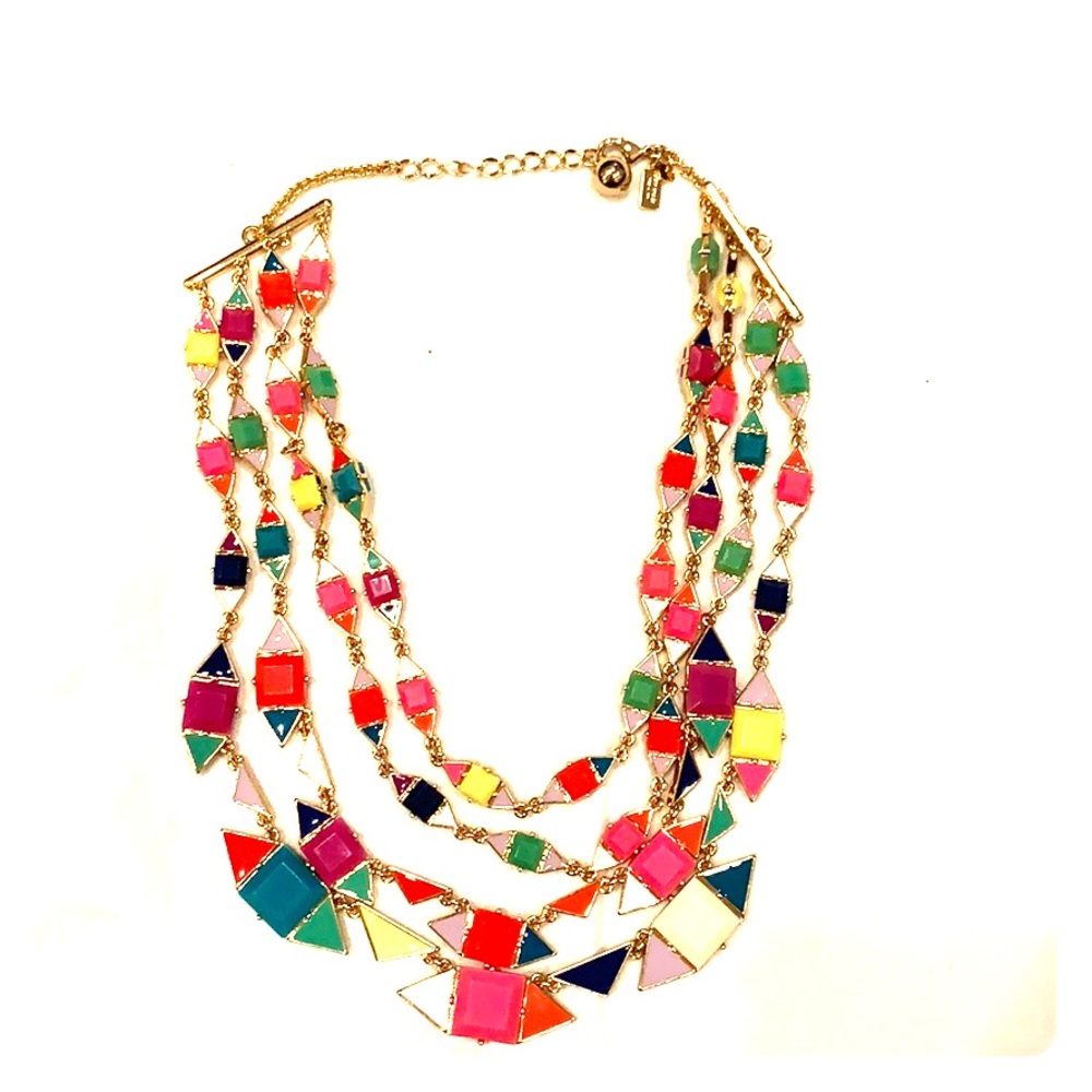 Kate Spade rainbow colored necklace